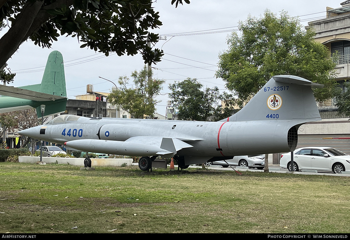 Aircraft Photo of 4400 / 67-22517 | Lockheed F-104G Starfighter | Taiwan - Air Force | AirHistory.net #788210