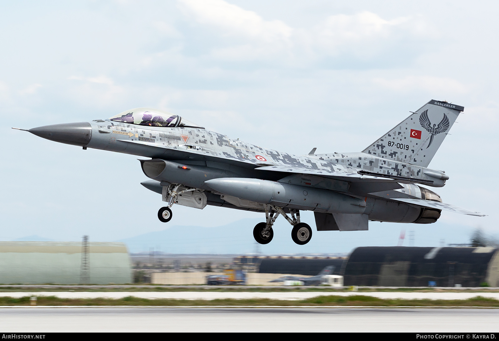 Aircraft Photo of 87-0019 | General Dynamics F-16C Fighting Falcon | Turkey - Air Force | AirHistory.net #788302