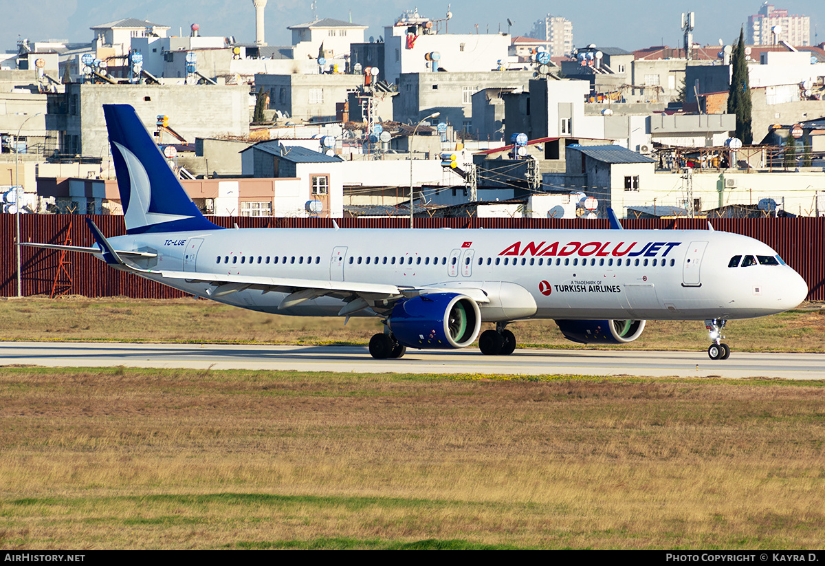 Aircraft Photo of TC-LUE | Airbus A321-271NX | AnadoluJet | AirHistory.net #788310