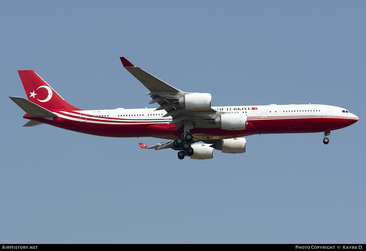 Aircraft Photo of TC-CAN | Airbus A340-542 | Turkey Government | AirHistory.net #788317