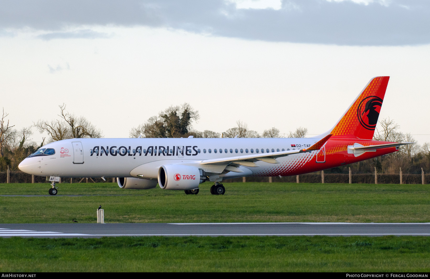 Aircraft Photo of D2-TAF | Airbus A220-300 (BD-500-1A11) | TAAG Angola Airlines - Linhas Aéreas de Angola | AirHistory.net #788392