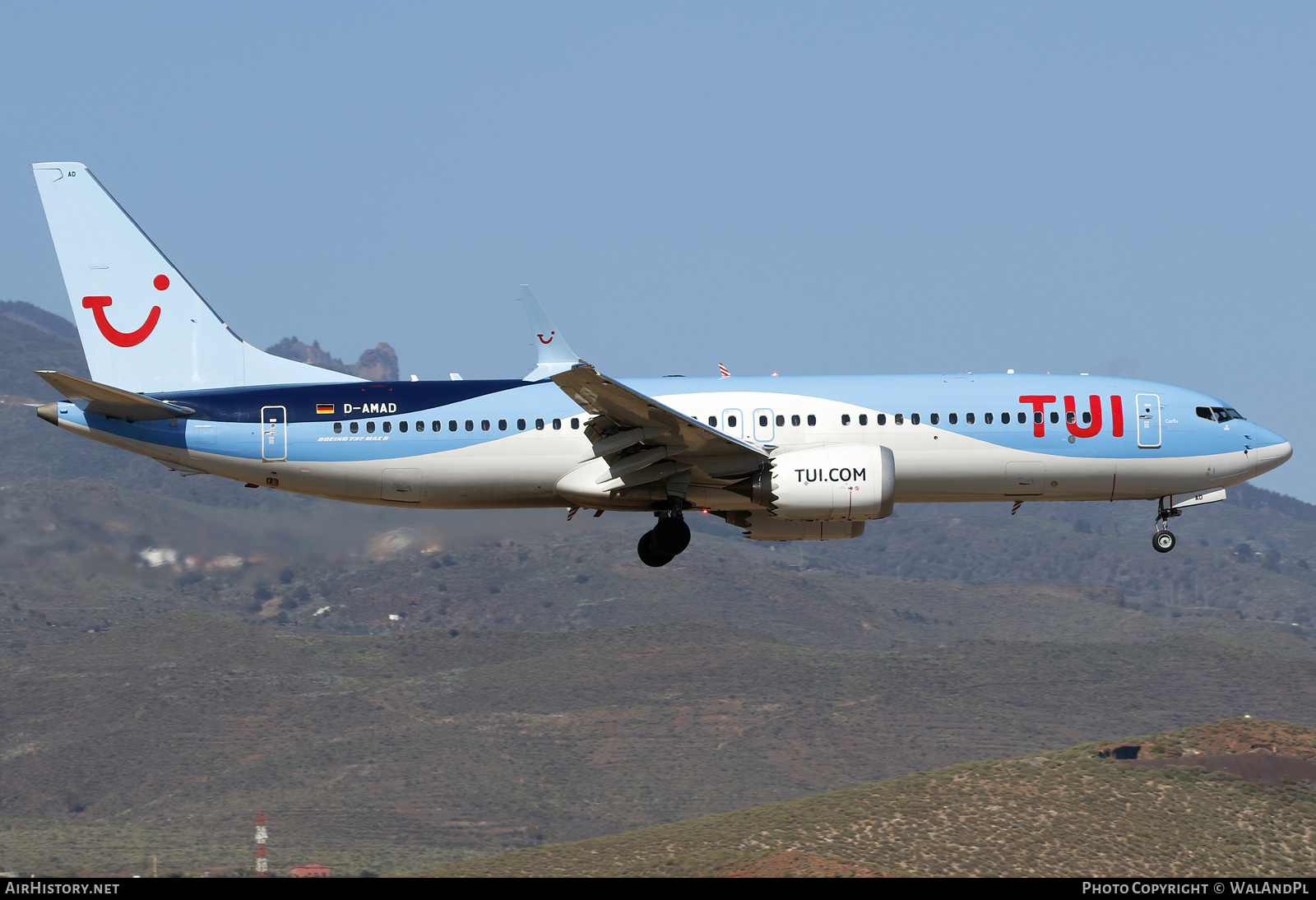 Aircraft Photo of D-AMAD | Boeing 737-8 Max 8 | TUI | AirHistory.net #788452