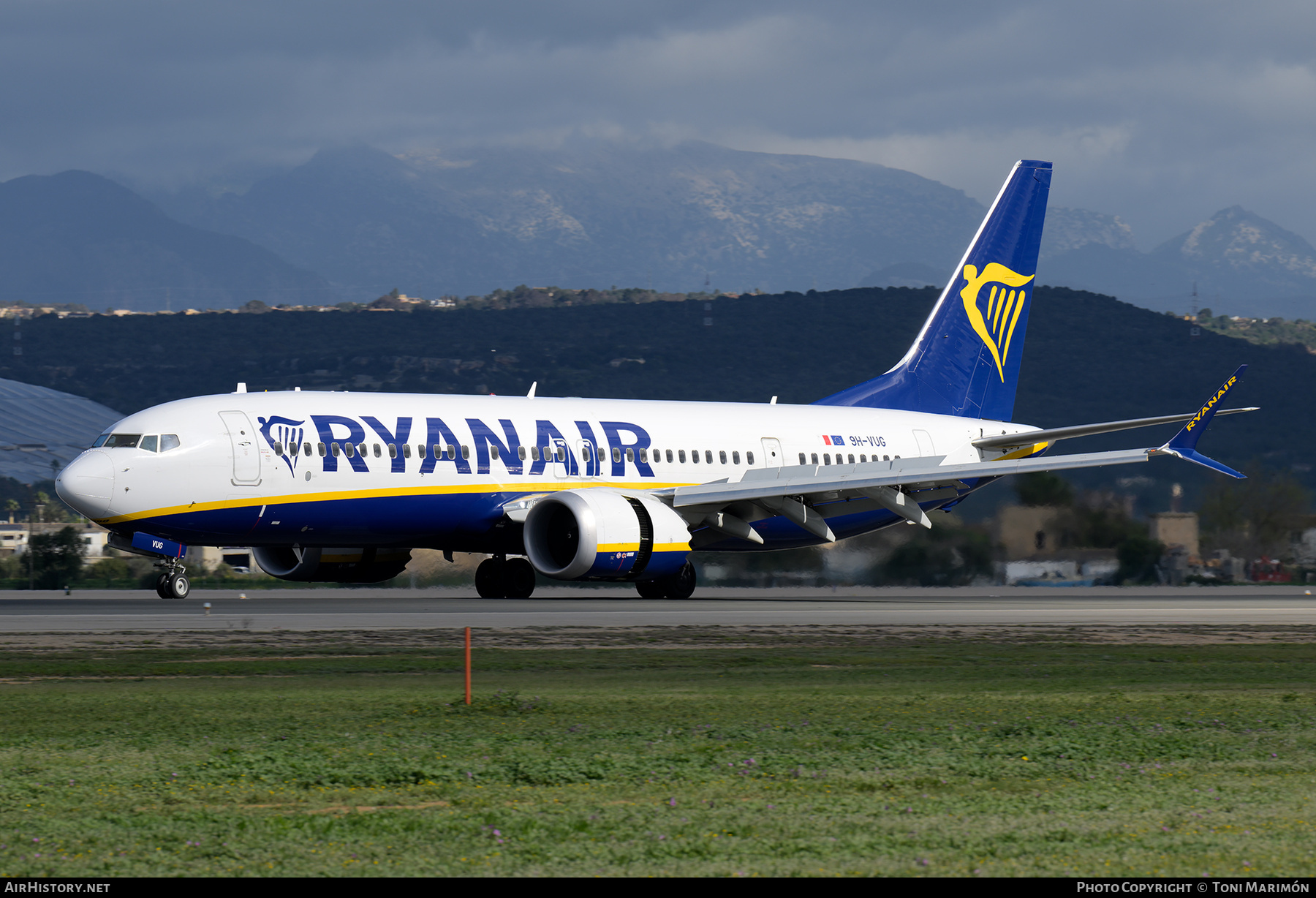 Aircraft Photo of 9H-VUG | Boeing 737-8200 Max 200 | Ryanair | AirHistory.net #788478