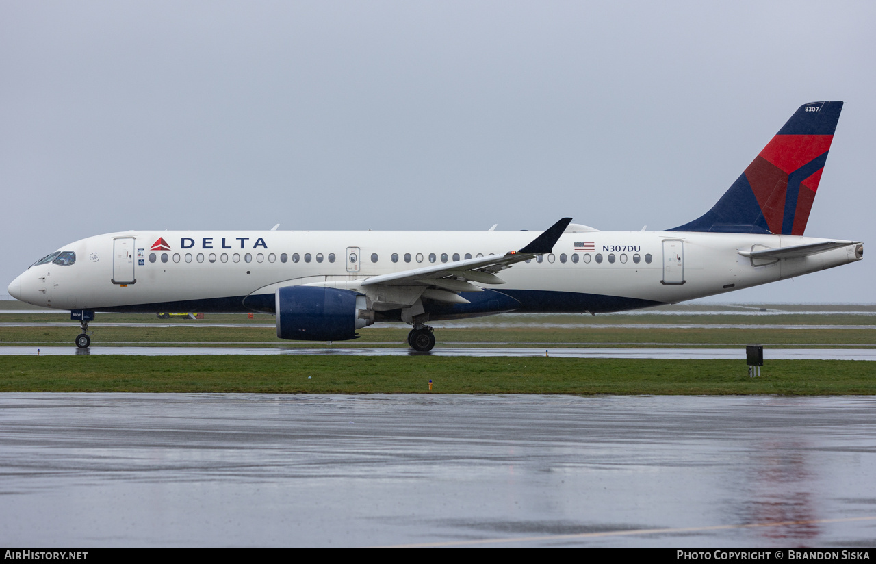 Aircraft Photo of N307DU | Airbus A220-300 (BD-500-1A11) | Delta Air Lines | AirHistory.net #788494