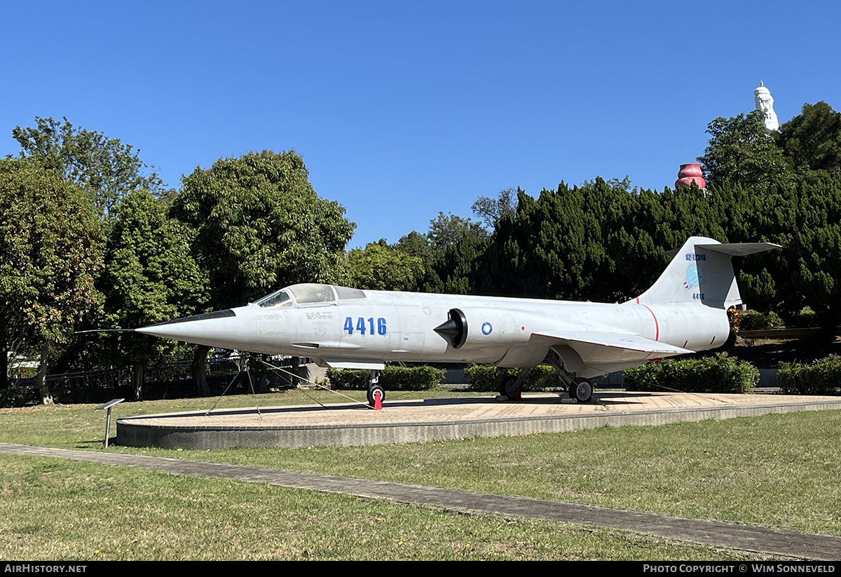Aircraft Photo of 4416 / 62-12349 | Lockheed F-104G Starfighter | Taiwan - Air Force | AirHistory.net #788585