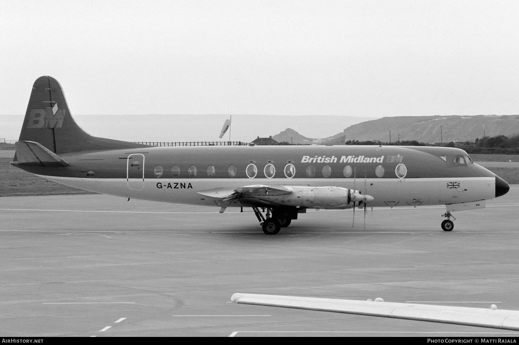Aircraft Photo of G-AZNA | Vickers 813 Viscount | British Midland Airways - BMA | AirHistory.net #788657