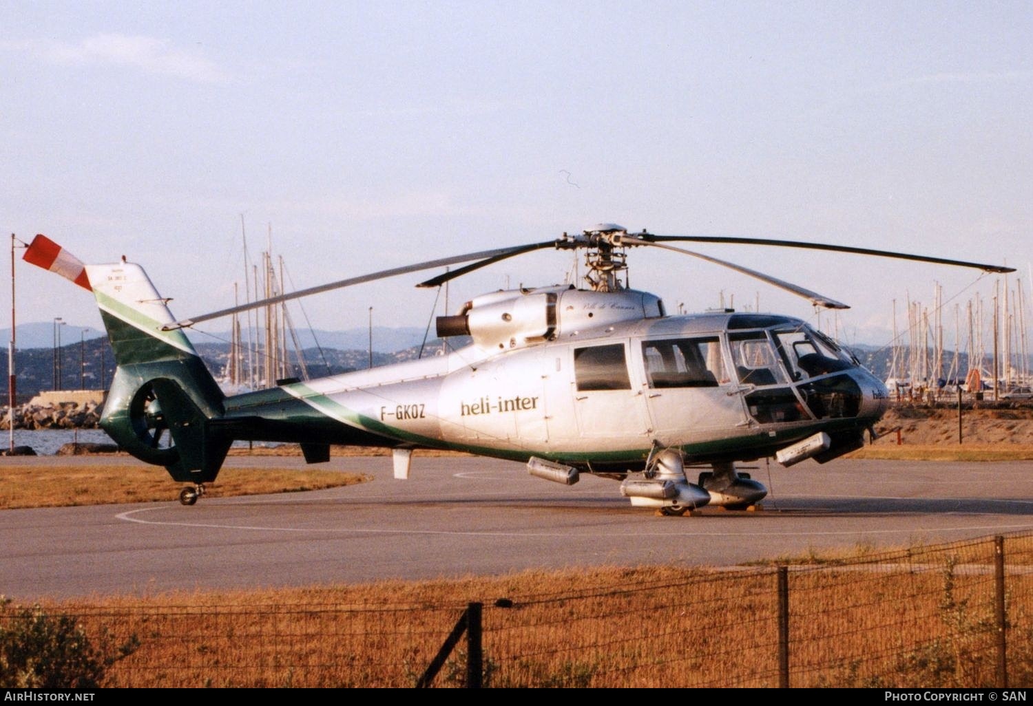 Aircraft Photo of F-GKOZ | Aerospatiale SA-360C Dauphin | Héli-Inter | AirHistory.net #788683