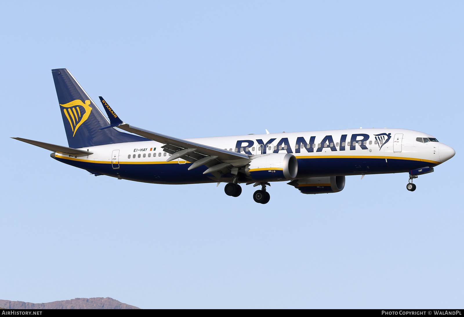 Aircraft Photo of EI-HAY | Boeing 737-8200 Max 200 | Ryanair | AirHistory.net #788753