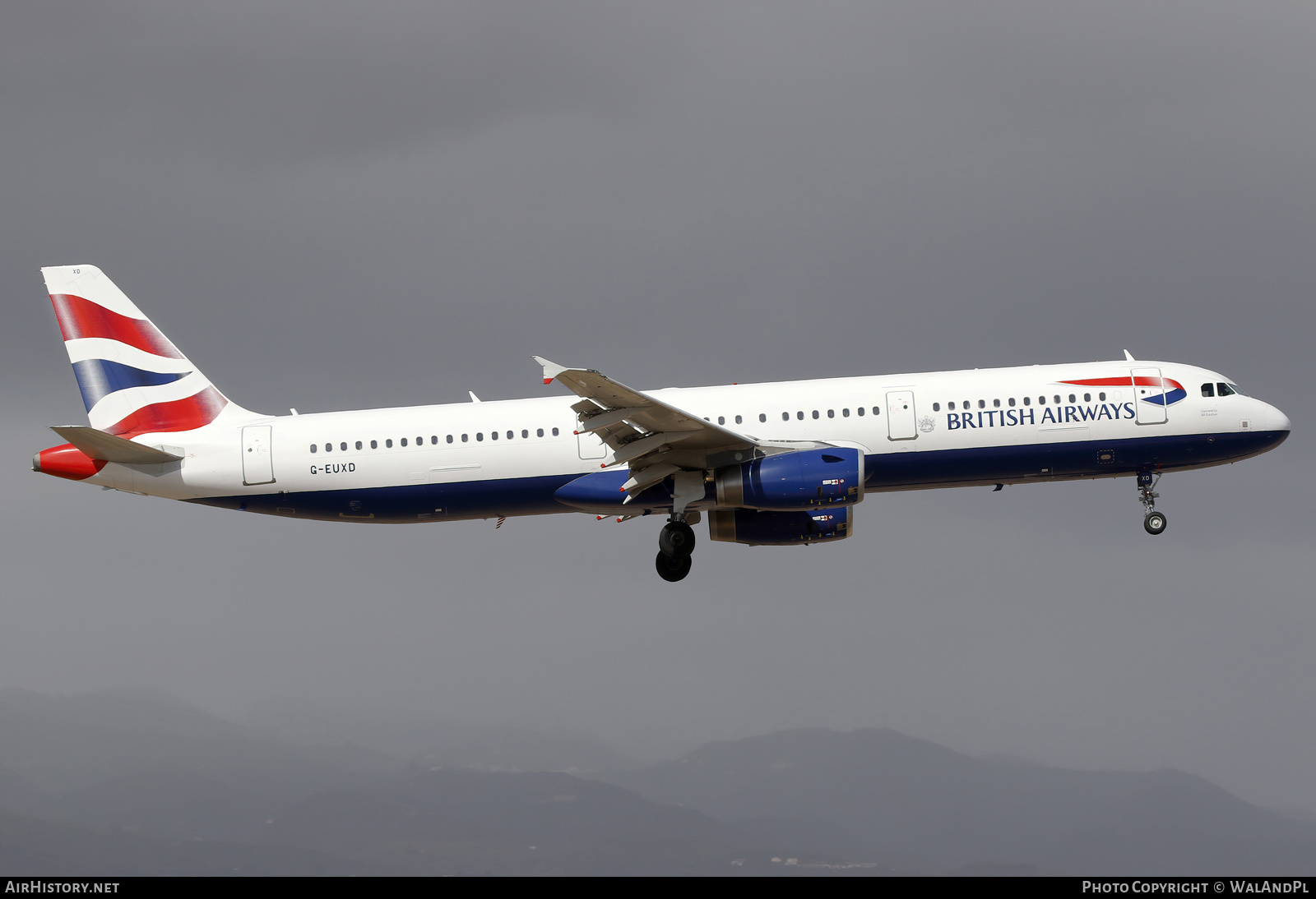 Aircraft Photo of G-EUXD | Airbus A321-231 | British Airways | AirHistory.net #788816