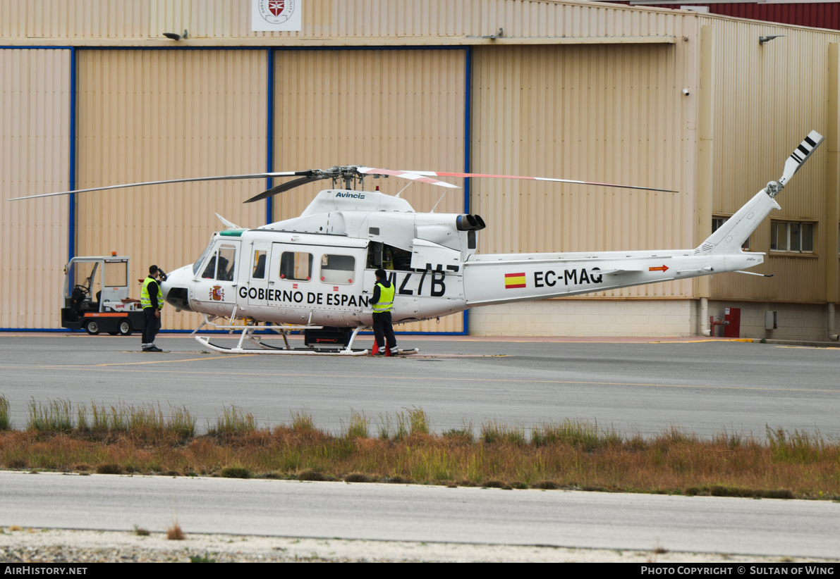 Aircraft Photo of EC-MAQ | Bell 412 | Gobierno de España | AirHistory.net #788849