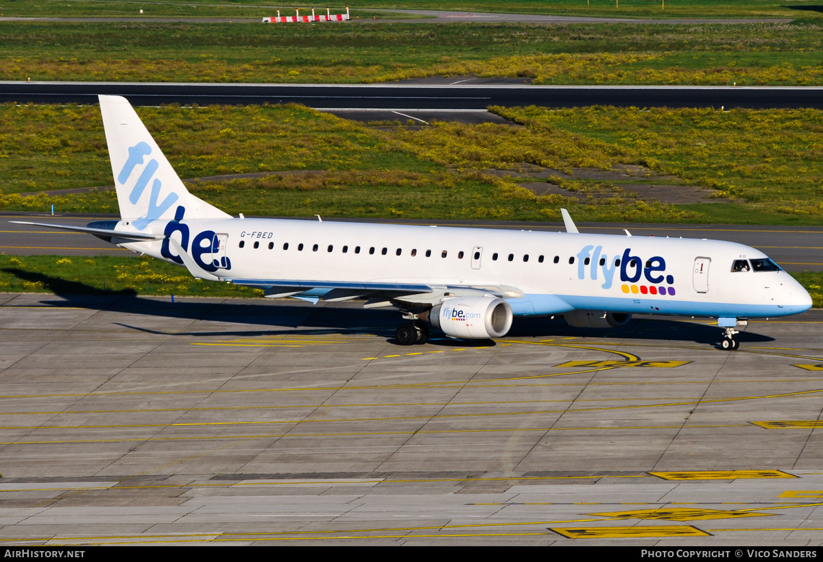 Aircraft Photo of G-FBED | Embraer 195LR (ERJ-190-200LR) | Flybe | AirHistory.net #788909