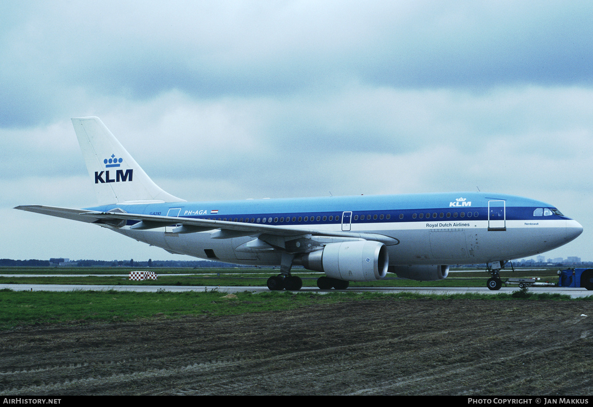 Aircraft Photo of PH-AGA | Airbus A310-203 | KLM - Royal Dutch Airlines | AirHistory.net #788967