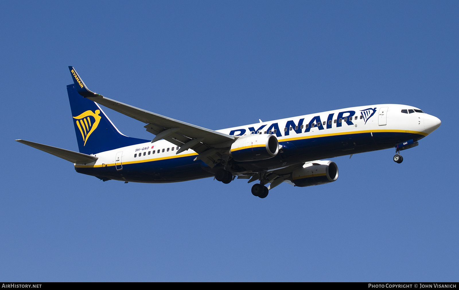 Aircraft Photo of 9H-QAO | Boeing 737-8AS | Ryanair | AirHistory.net #788970