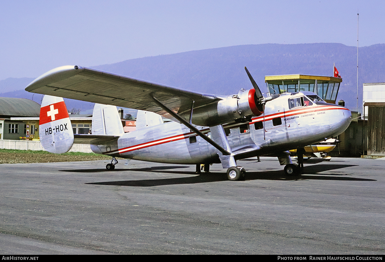 Aircraft Photo of HB-HOX | Scottish Aviation Twin Pioneer Series 1 | Schweizerische Grundbuchvermessung / Mensuration Cadastrale Suisse | AirHistory.net #789019