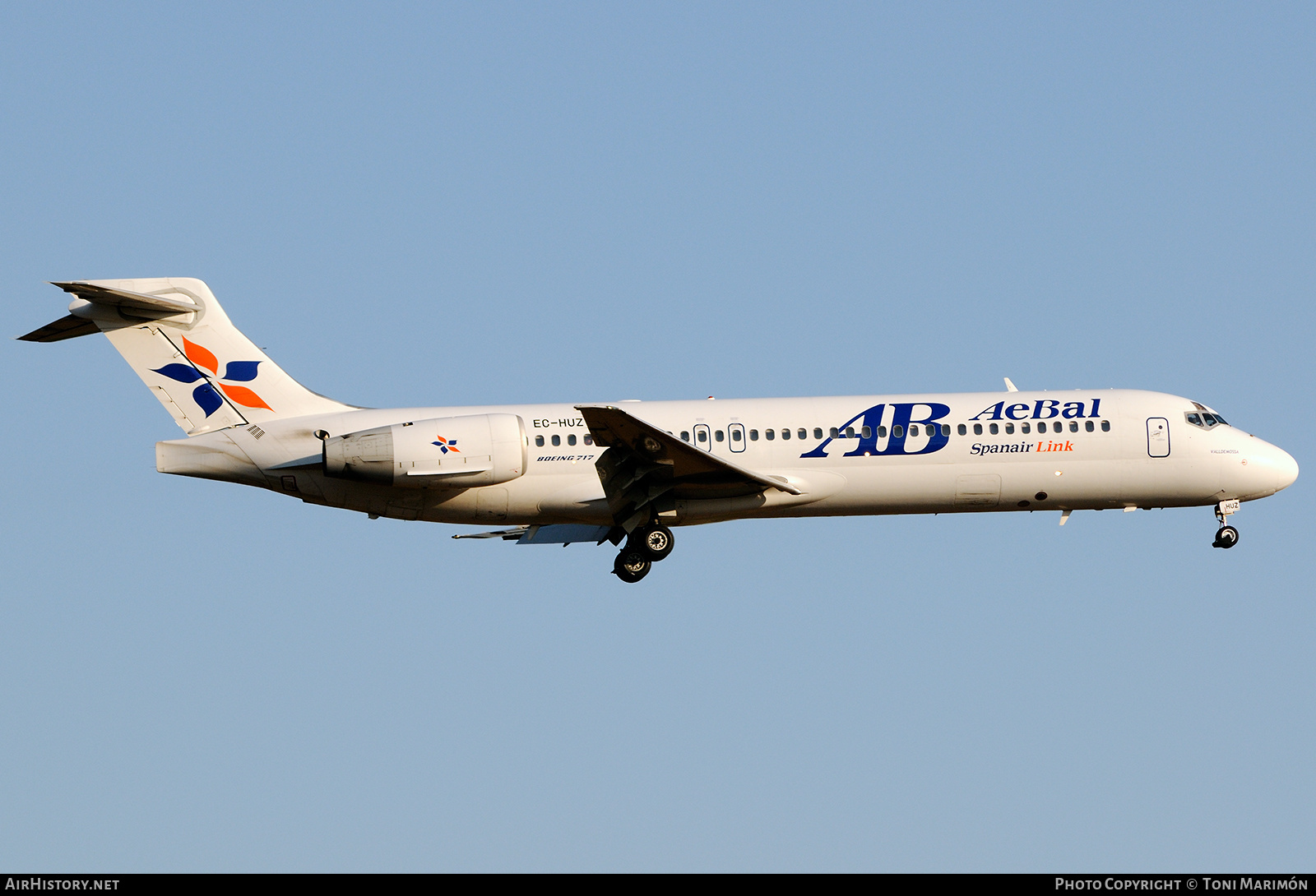 Aircraft Photo of EC-HUZ | Boeing 717-23S | AeBal | AirHistory.net #789042