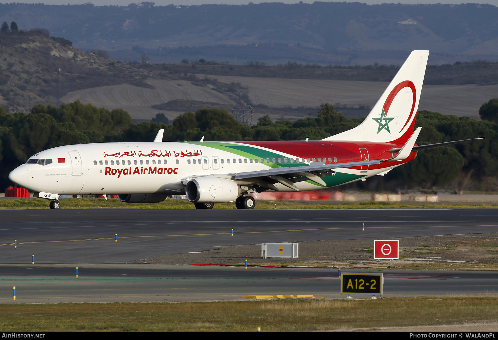 Aircraft Photo of CN-RGW | Boeing 737-800 | Royal Air Maroc - RAM | AirHistory.net #789060