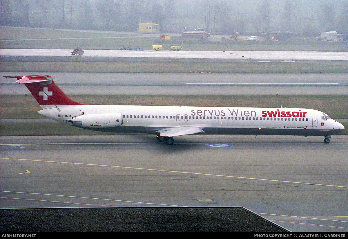 Aircraft Photo of HB-IND | McDonnell Douglas MD-81 (DC-9-81) | Swissair | AirHistory.net #789267