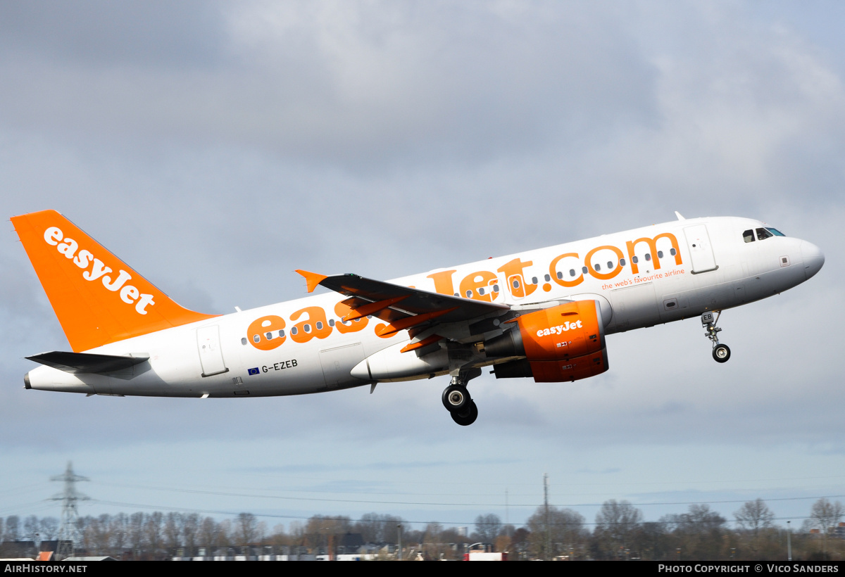Aircraft Photo of G-EZEB | Airbus A319-111 | EasyJet | AirHistory.net #789300