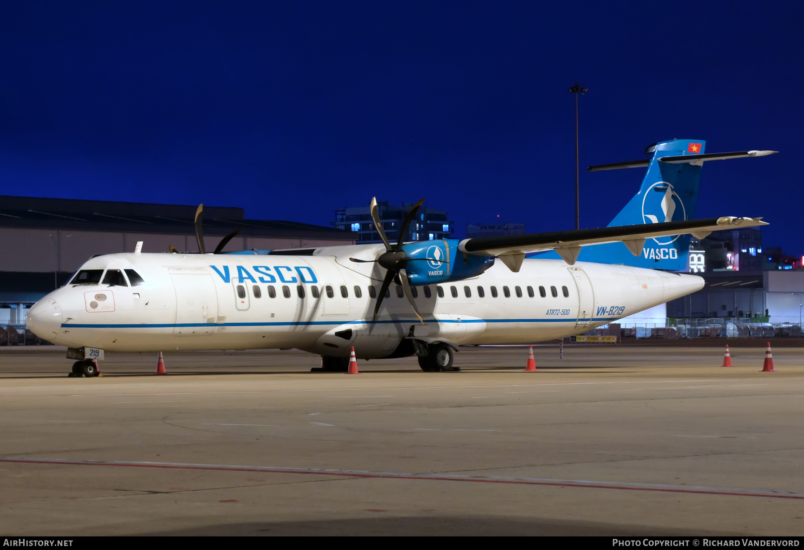 Aircraft Photo of VN-B219 | ATR ATR-72-500 (ATR-72-212A) | Vietnam Air Services Company - VASCO | AirHistory.net #789385