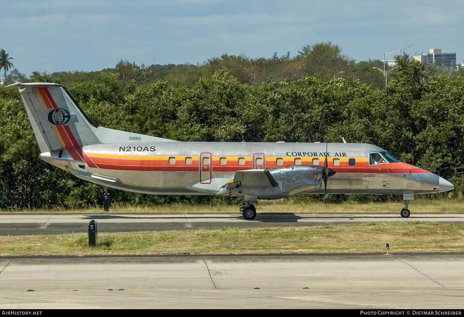 Aircraft Photo of N210AS | Embraer EMB-120ER Brasilia | Corporate Air | AirHistory.net #789386