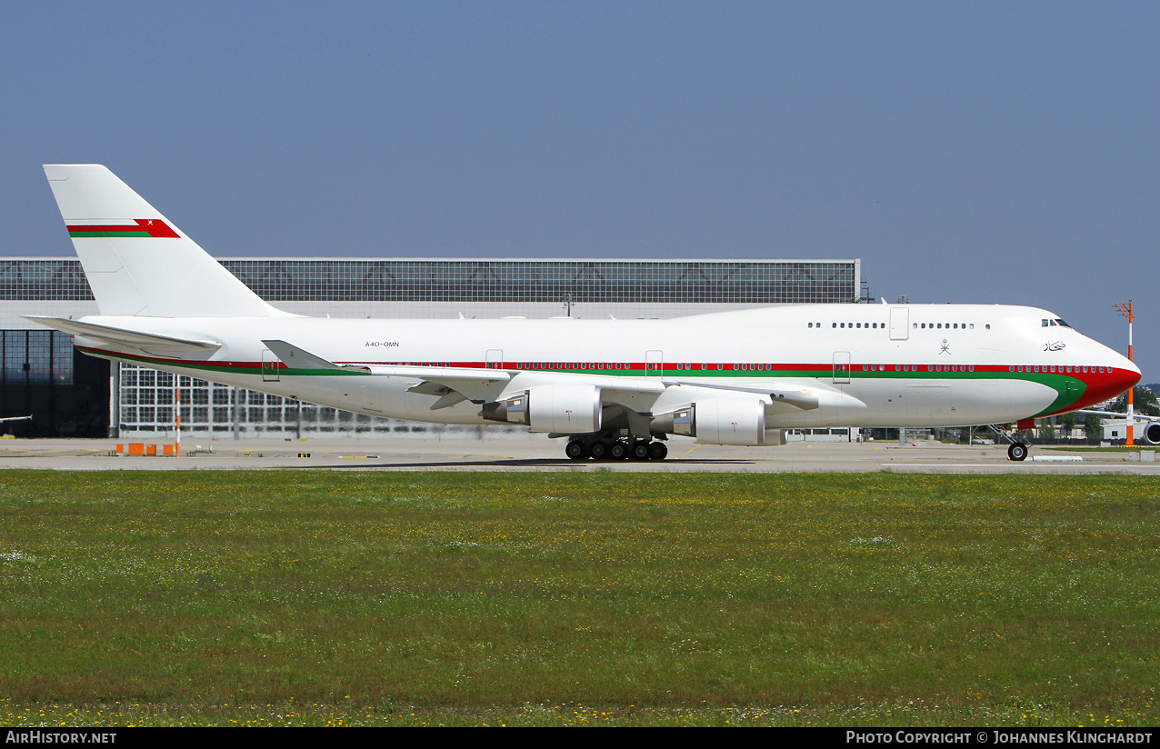 Aircraft Photo of A4O-OMN | Boeing 747-430 | Oman Government | AirHistory.net #789405