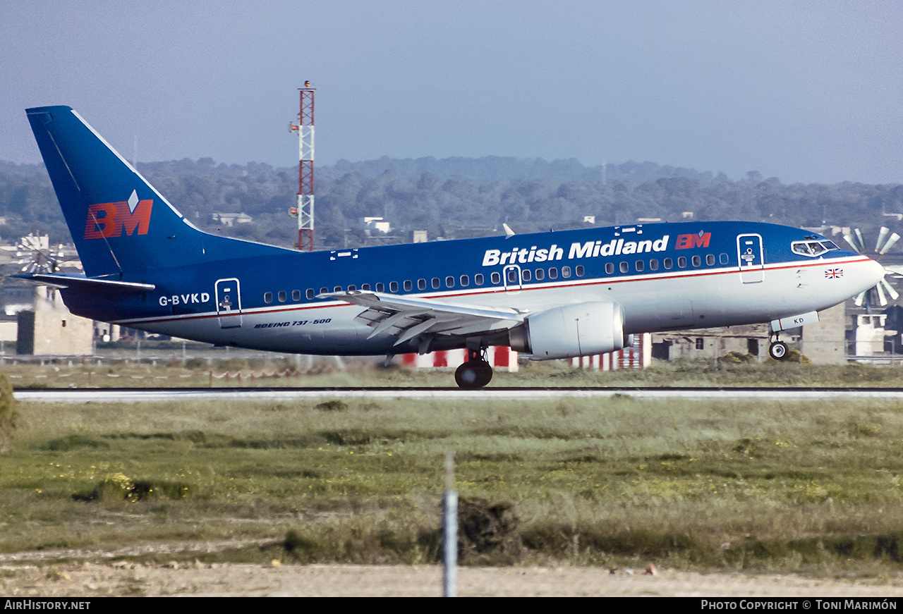 Aircraft Photo of G-BVKD | Boeing 737-59D | British Midland Airways - BMA | AirHistory.net #789442