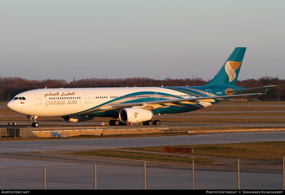 Aircraft Photo of A4O-DI | Airbus A330-343E | Oman Air | AirHistory.net #789449