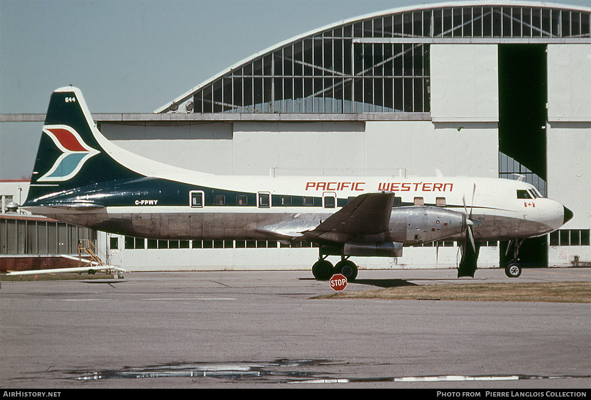 Aircraft Photo of C-FPWY | Convair 640 | Pacific Western Airlines | AirHistory.net #789450
