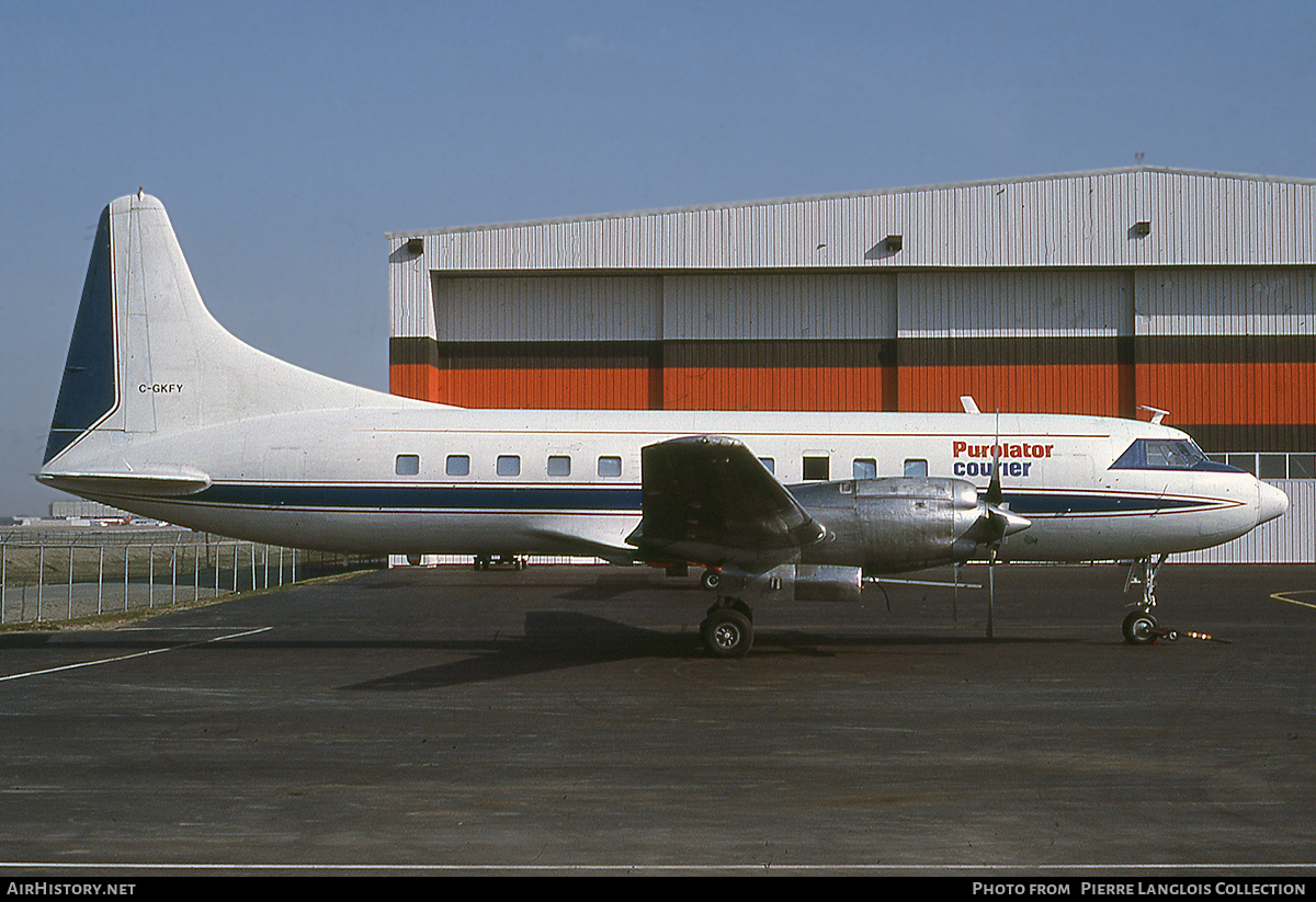 Aircraft Photo of C-GKFY | Convair 580/F | Purolator Courier | AirHistory.net #789459
