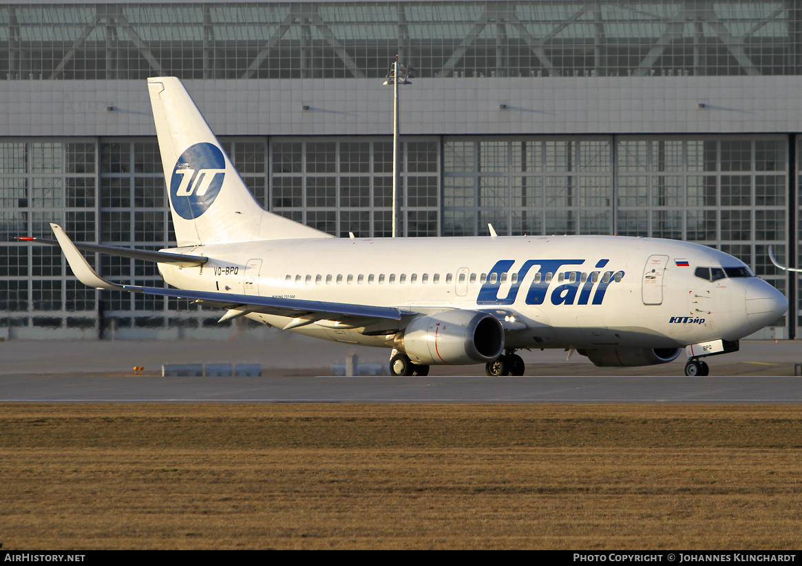 Aircraft Photo of VQ-BPQ | Boeing 737-524 | UTair | AirHistory.net #789471