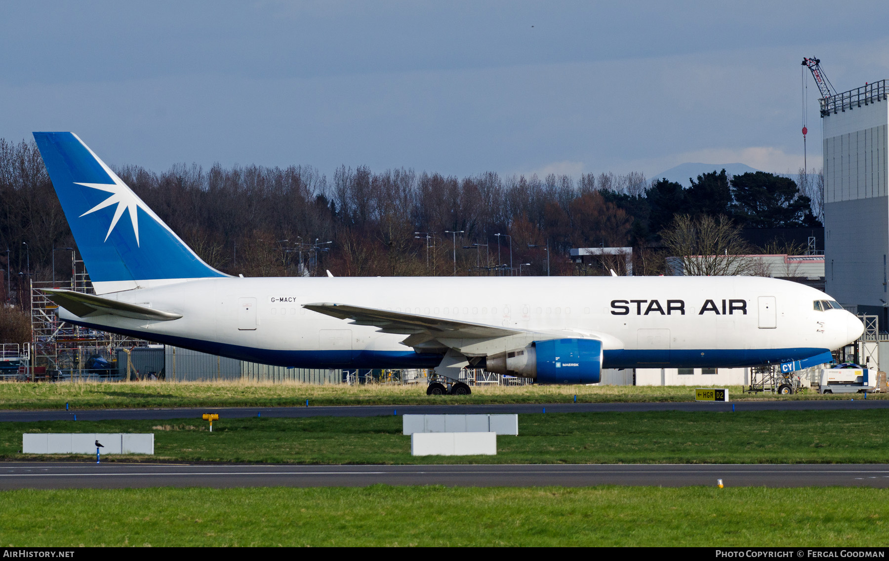 Aircraft Photo of G-MACY | Boeing 767-204/ER(BDSF) | Star Air | AirHistory.net #789472