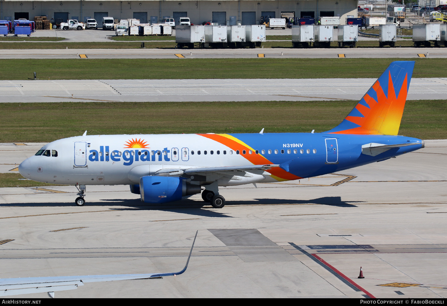 Aircraft Photo of N319NV | Airbus A319-111 | Allegiant Air | AirHistory.net #789511