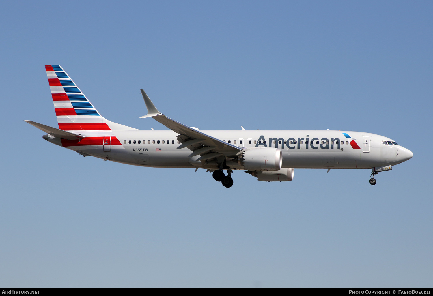 Aircraft Photo of N355TW | Boeing 737-8 Max 8 | American Airlines | AirHistory.net #789542