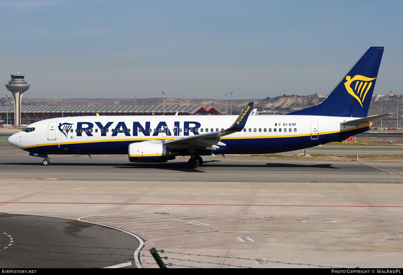 Aircraft Photo of EI-EVF | Boeing 737-8AS | Ryanair | AirHistory.net #789557