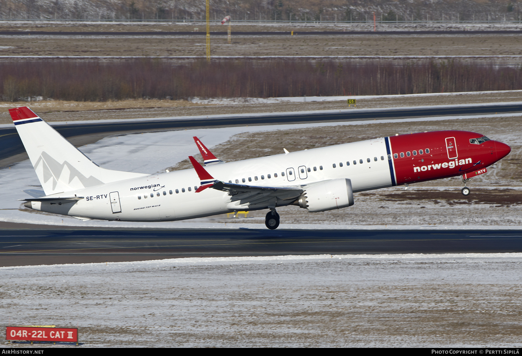 Aircraft Photo of SE-RTV | Boeing 737-8 Max 8 | Norwegian | AirHistory.net #789564