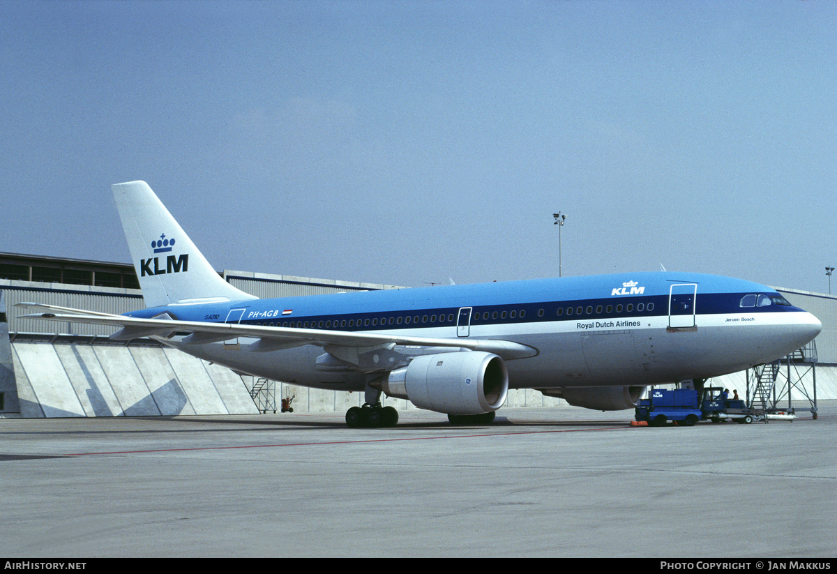 Aircraft Photo of PH-AGB | Airbus A310-203 | KLM - Royal Dutch Airlines | AirHistory.net #789668