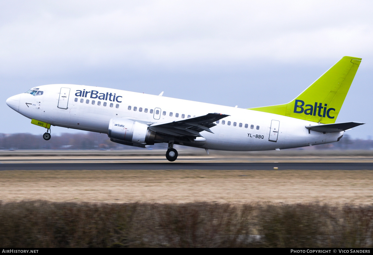 Aircraft Photo of YL-BBQ | Boeing 737-522 | AirBaltic | AirHistory.net #789746