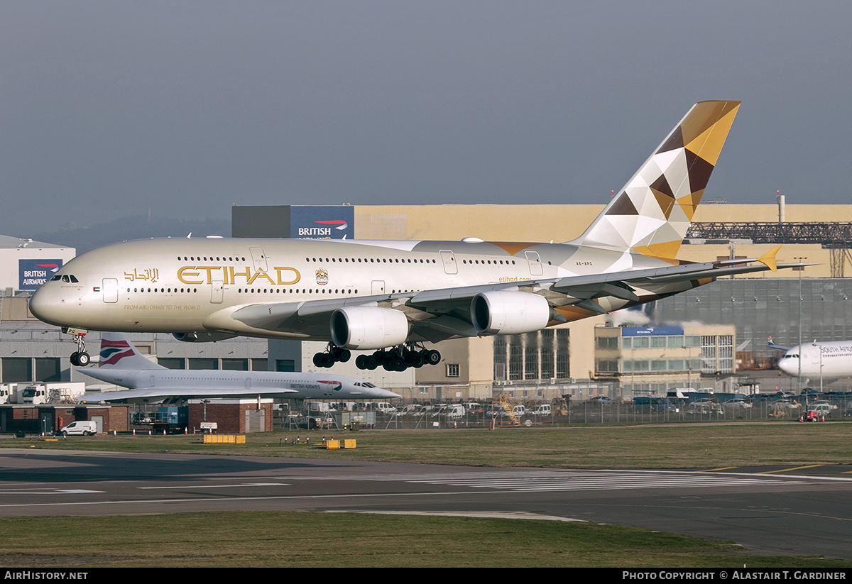 Aircraft Photo of A6-APG | Airbus A380-861 | Etihad Airways | AirHistory.net #789752