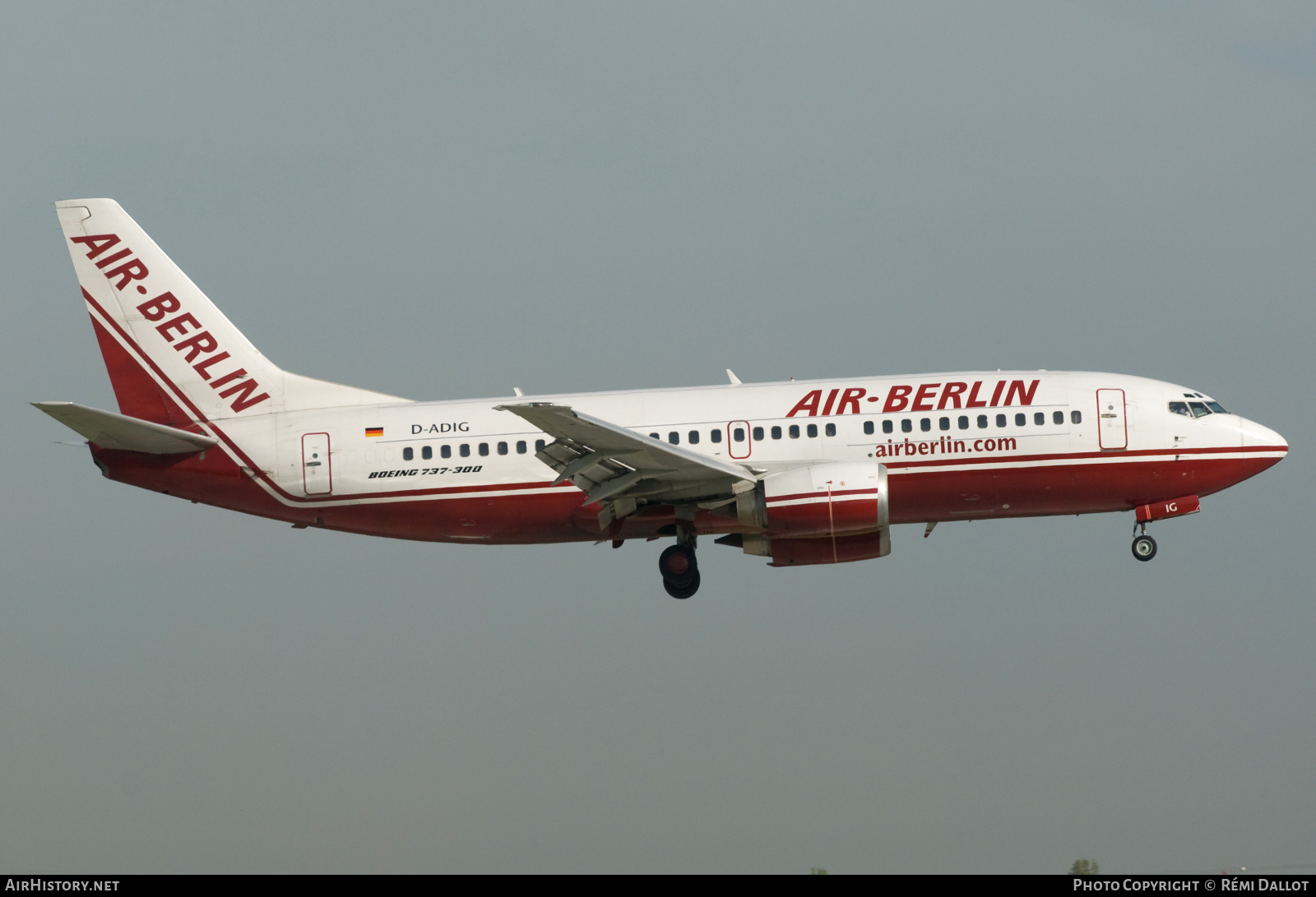 Aircraft Photo of D-ADIG | Boeing 737-3L9 | Air Berlin | AirHistory.net #789771