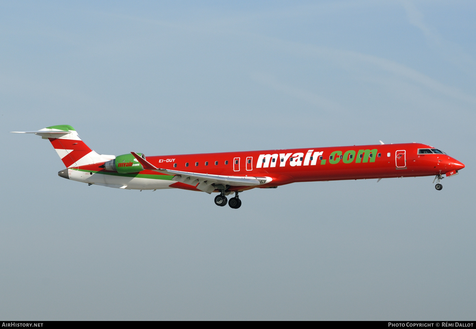 Aircraft Photo of EI-DUY | Bombardier CRJ-900ER (CL-600-2D24) | Myair | AirHistory.net #789773