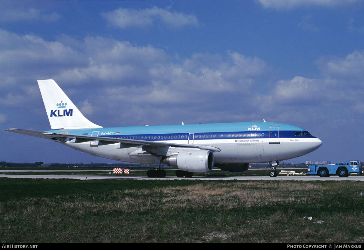 Aircraft Photo of PH-AGC | Airbus A310-203 | KLM - Royal Dutch Airlines | AirHistory.net #789847