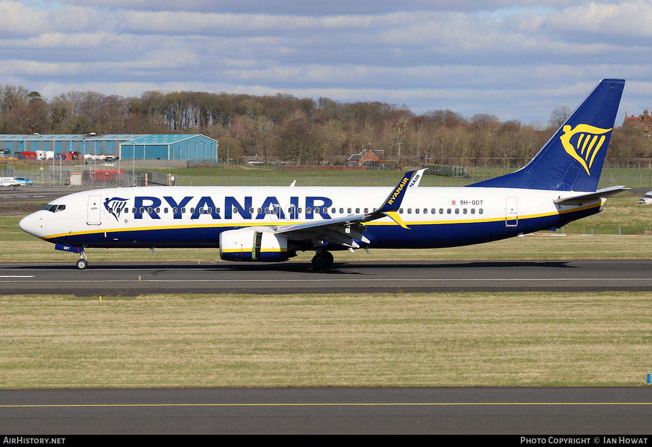 Aircraft Photo of 9H-QDT | Boeing 737-8AS | Ryanair | AirHistory.net #789910