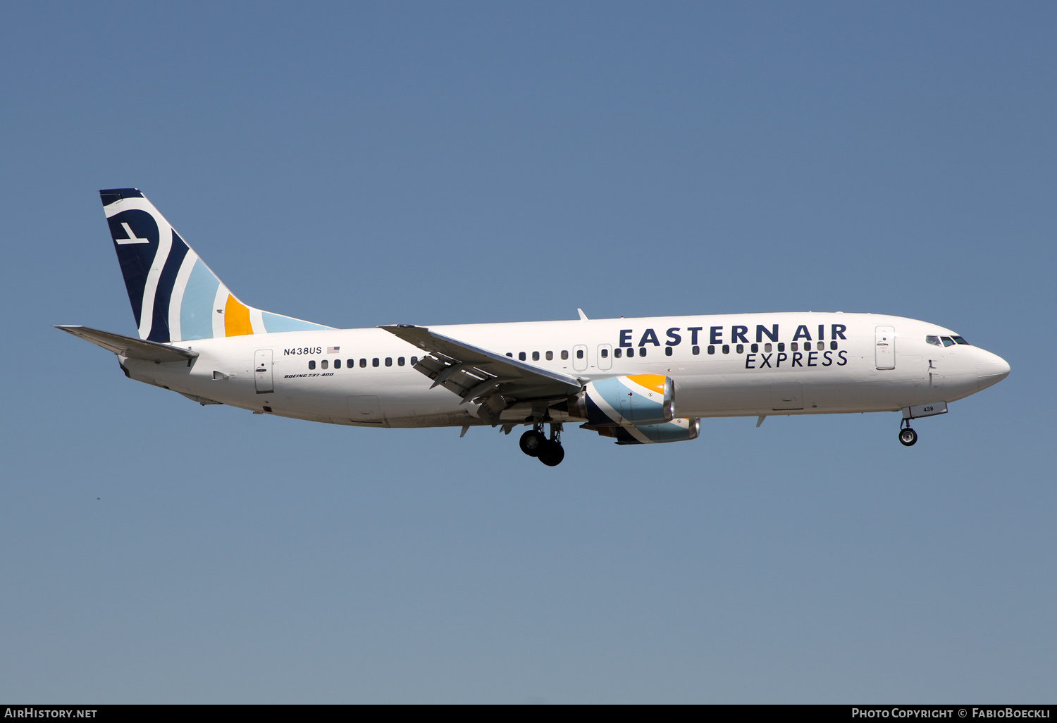 Aircraft Photo of N438US | Boeing 737-4B7 | Eastern Air Express | AirHistory.net #789946