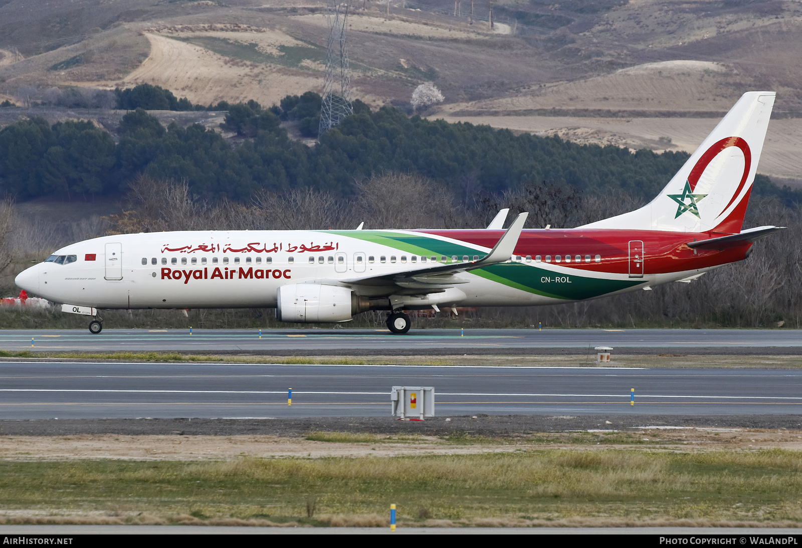 Aircraft Photo of CN-ROL | Boeing 737-8B6 | Royal Air Maroc - RAM | AirHistory.net #790027