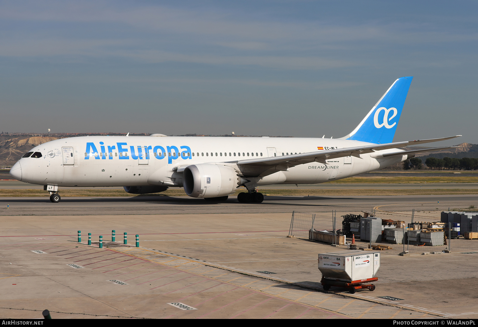 Aircraft Photo of EC-MLT | Boeing 787-8 Dreamliner | Air Europa | AirHistory.net #790047