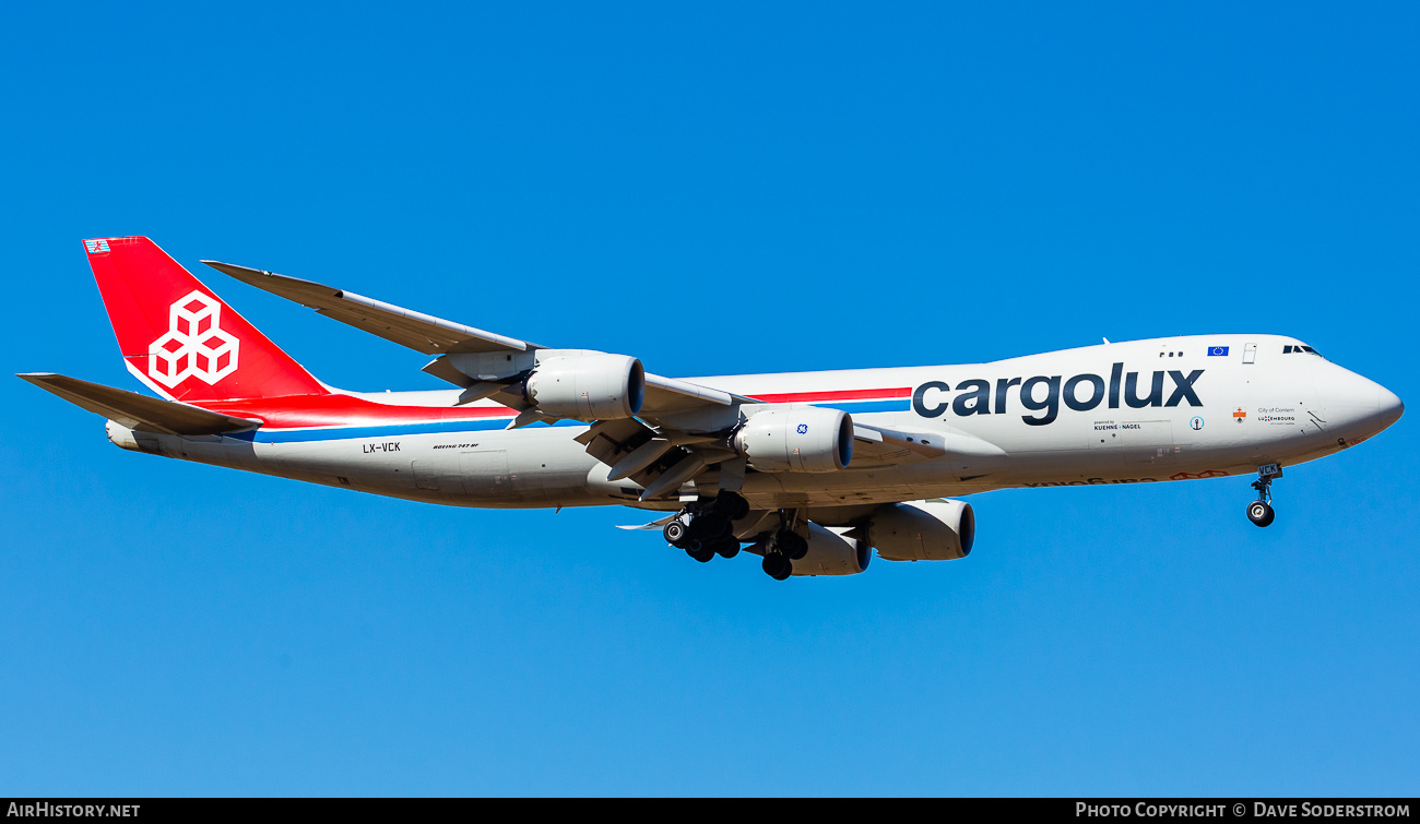 Aircraft Photo of LX-VCK | Boeing 747-8R7F/SCD | Cargolux | AirHistory.net #790103