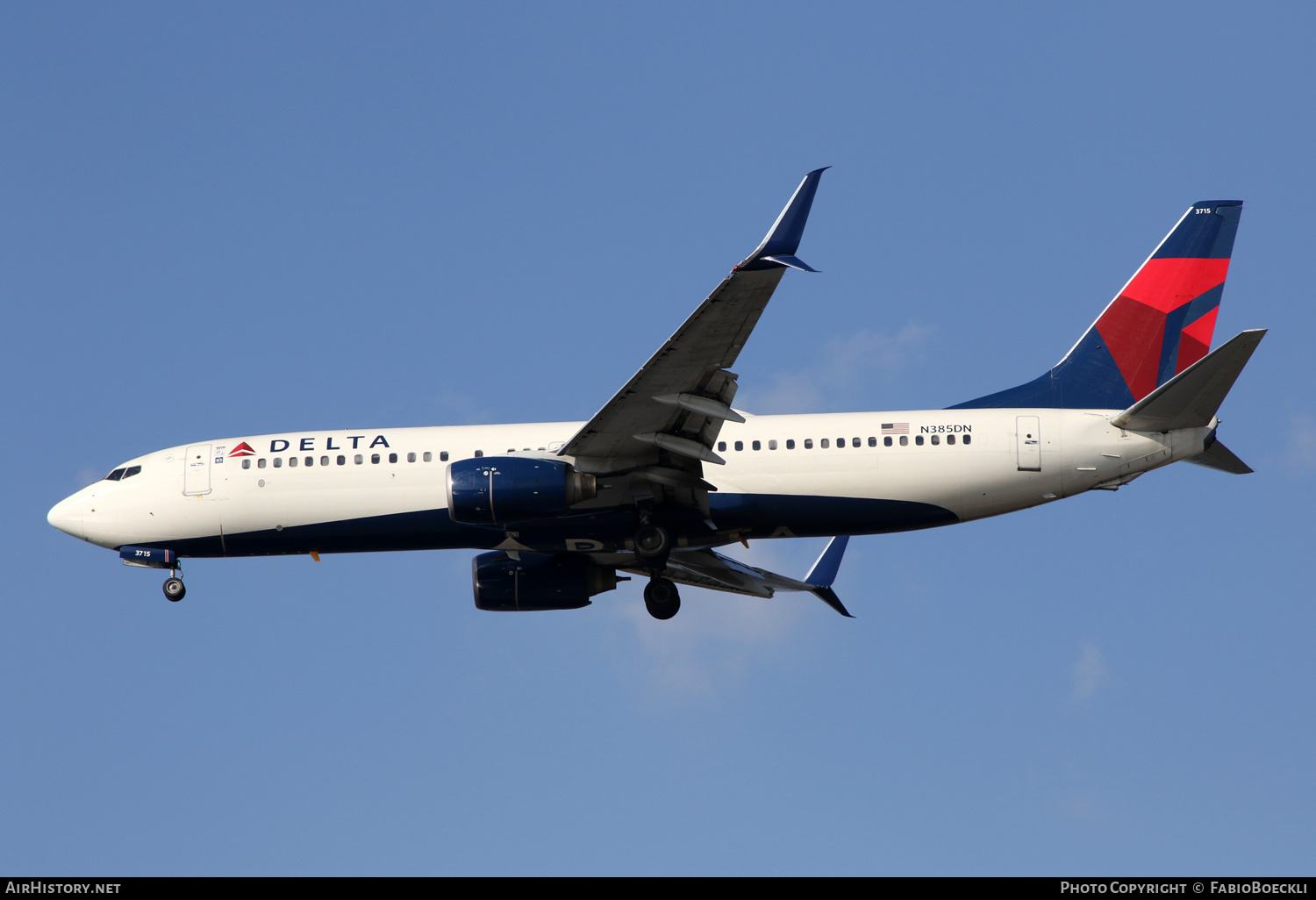 Aircraft Photo of N385DN | Boeing 737-832 | Delta Air Lines | AirHistory.net #790127