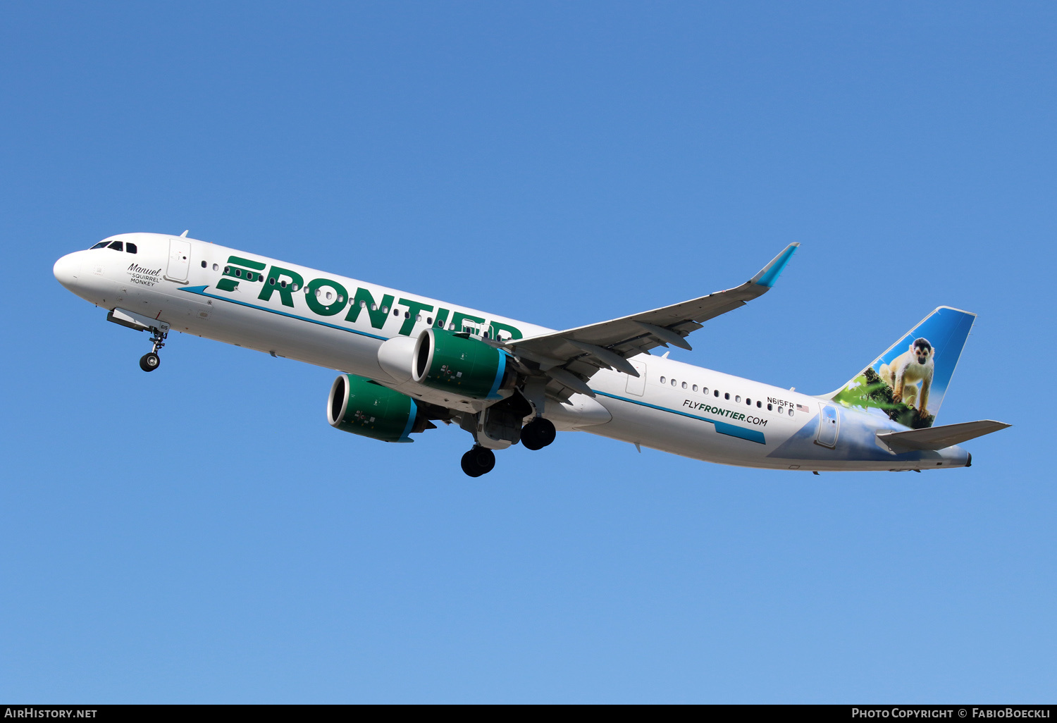 Aircraft Photo of N615FR | Airbus A321-271NX | Frontier Airlines | AirHistory.net #790131