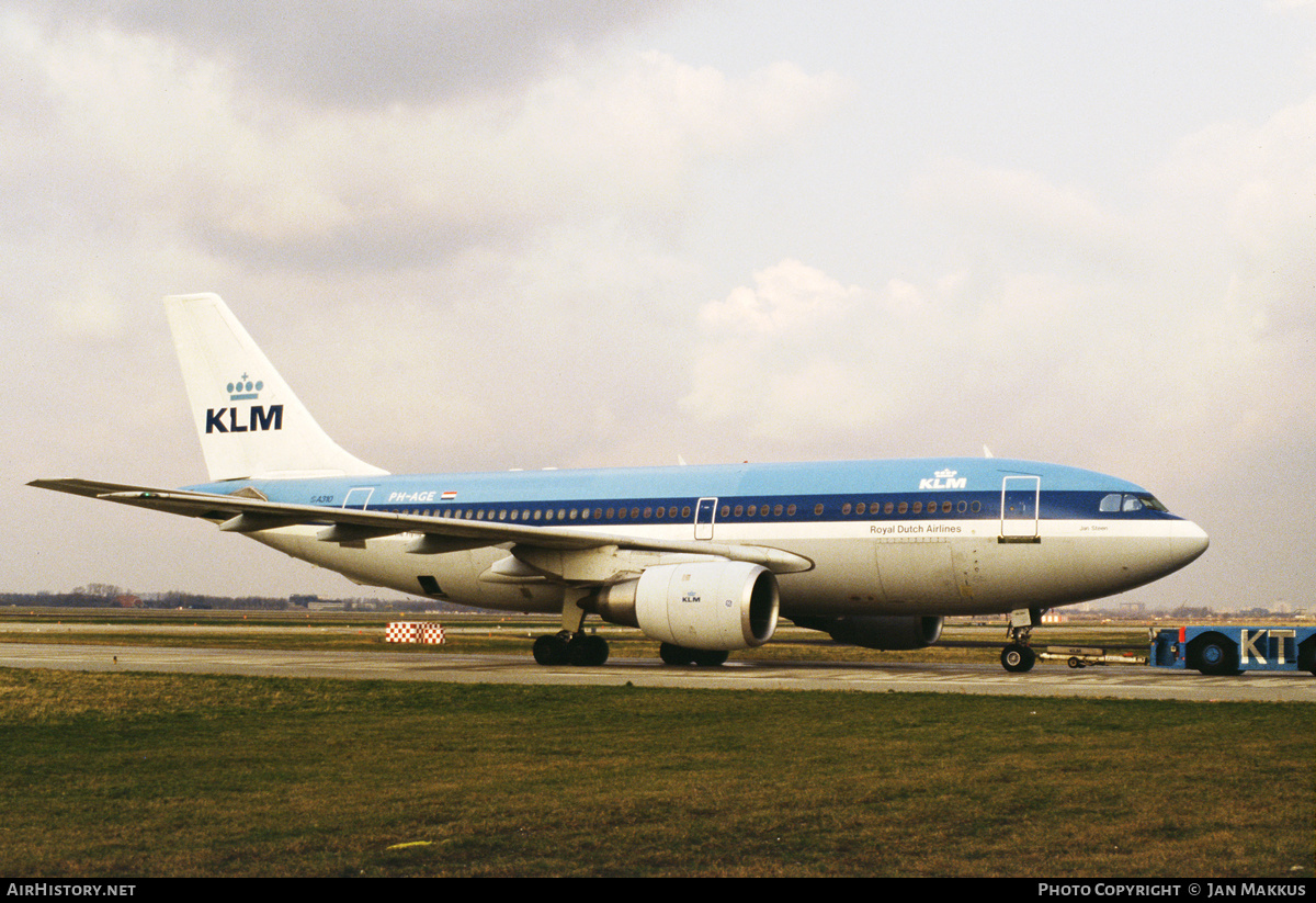 Aircraft Photo of PH-AGE | Airbus A310-203 | KLM - Royal Dutch Airlines | AirHistory.net #790198