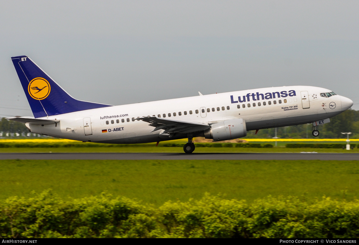Aircraft Photo of D-ABET | Boeing 737-330 | Lufthansa | AirHistory.net #790273